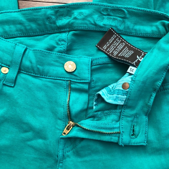 7 for All Mankind The Ankle Skinny Colored Jean - Picture 10 of 10